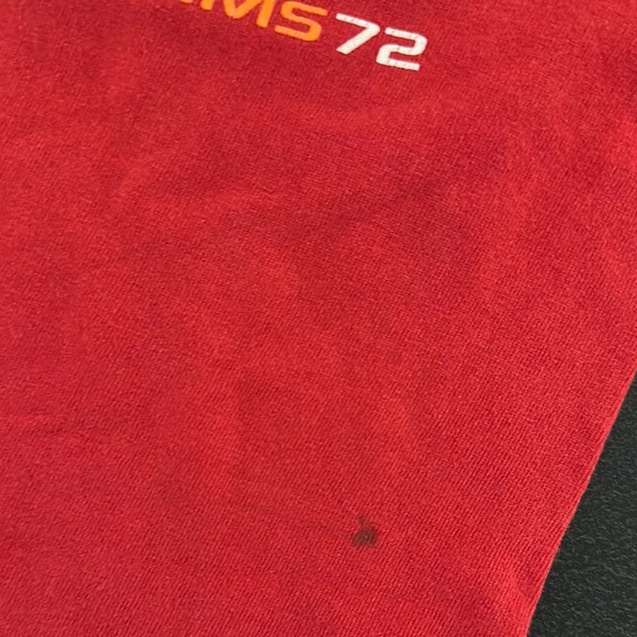 OP Red Short Sleeve Tee with Graphic Design 90’s vintage - Picture 3 of 3